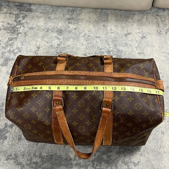 Vintage Louis Vuitton Monogram Sac Souple 45 Square Duffle Travel Bag Carryon - Picture 12 of 17